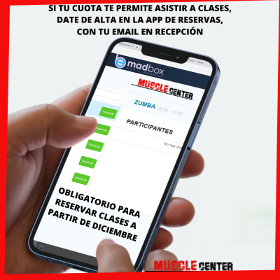 CONOCE LA NUEVA APP DEL GIMNASIO MUSCLE CENTER ZARAGOZA